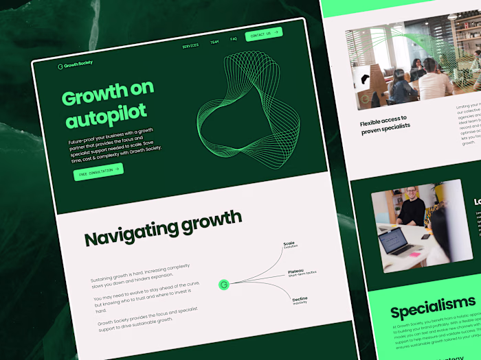 Growth Society - Framer Website Design and Development