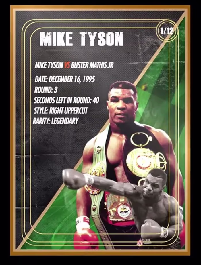 Mike Tyson NFT animated collector cards
