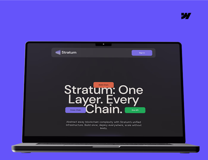 Stratum Webflow Site Design and Development