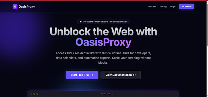 OasisProxy: High-Performance Static IP Service