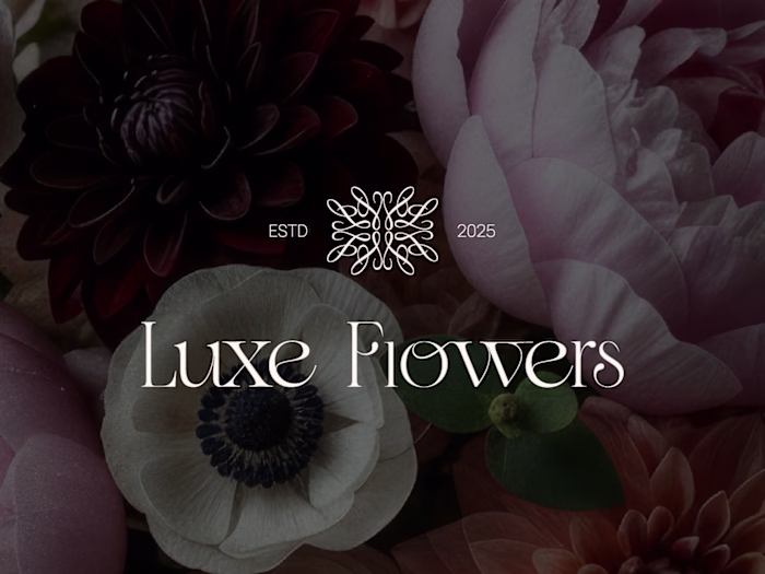 Luxe Flowers - Luxury Florist Brand Identity - By BCLR