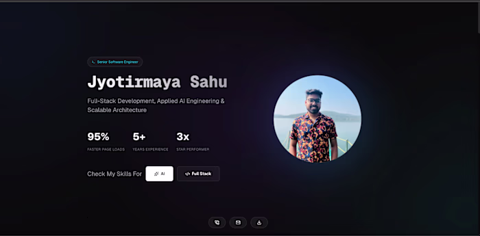 Hi there 👋 I’m a Full-Stack / Frontend Engineer with strong...