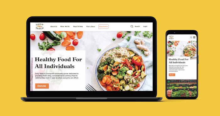Daily Table Website Redesign