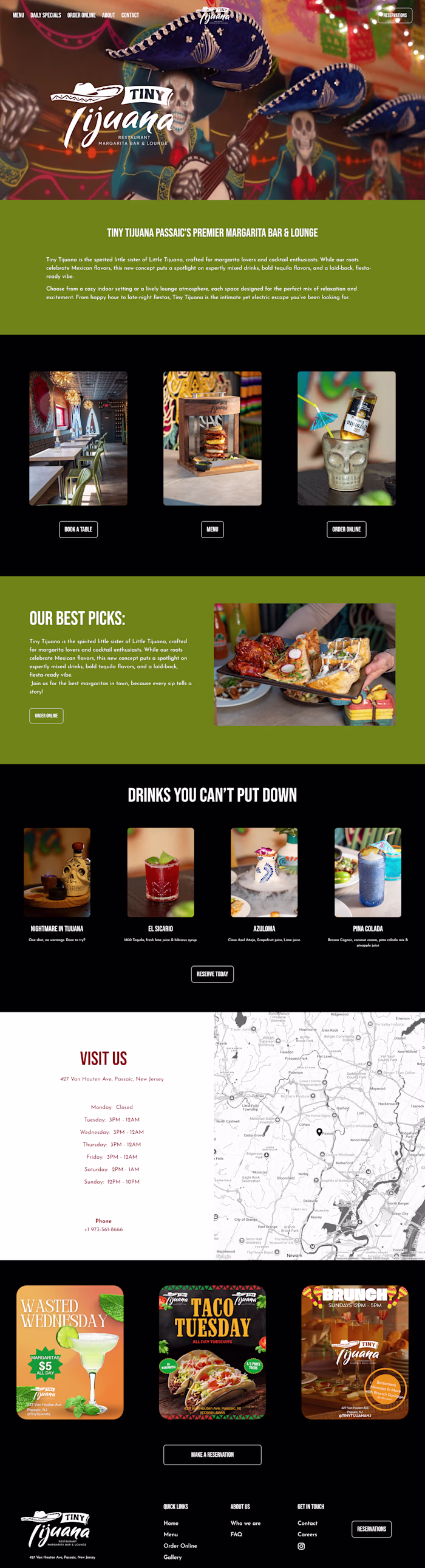 Tiny Tijuana Website Design and Integration