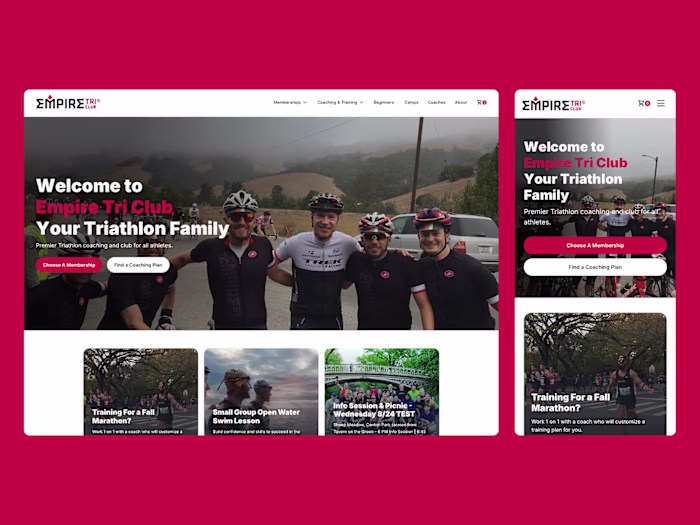 Framer Coaching Website Design