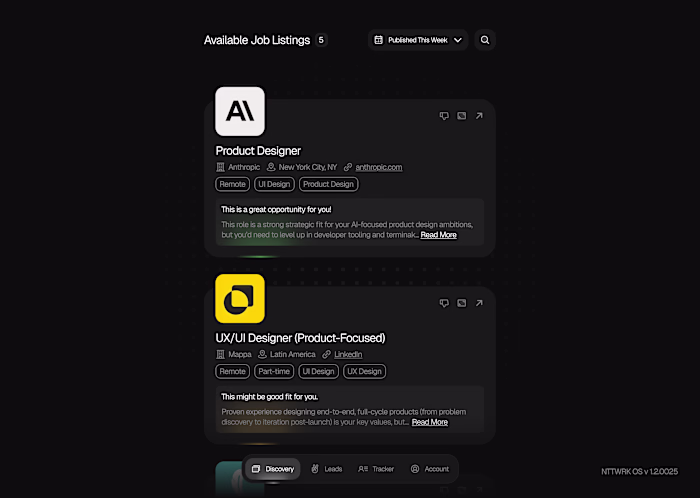 Job boards show you listings.