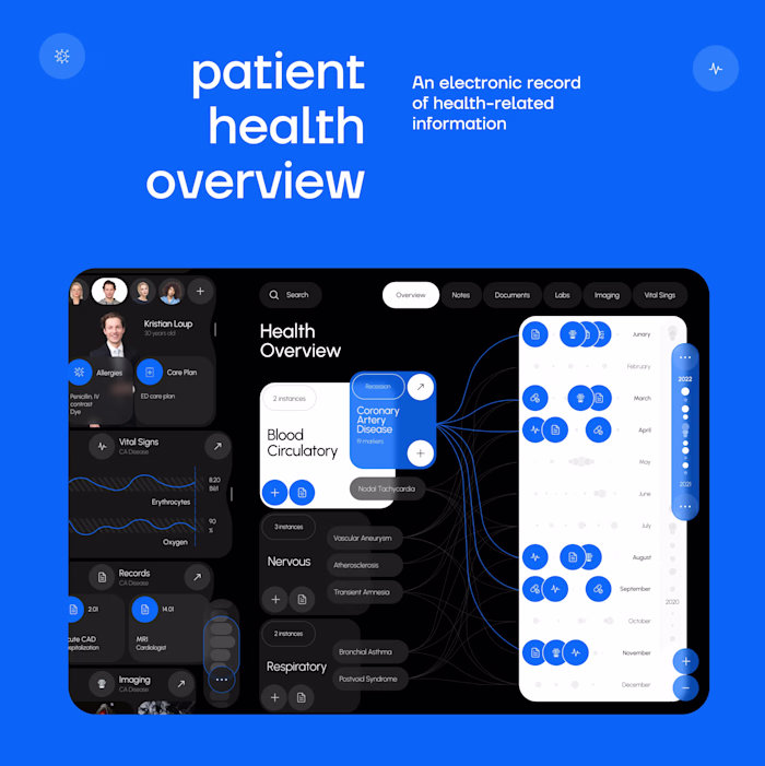 Patient Health Overview – Streamlined UX for Better Care