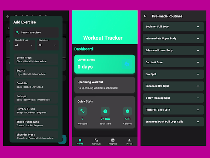 FitTrack Pro: Advanced Workout Tracker and Fitness Companion