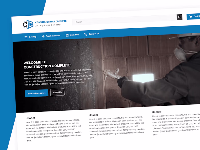 Construction Complete | UI/UX Design 