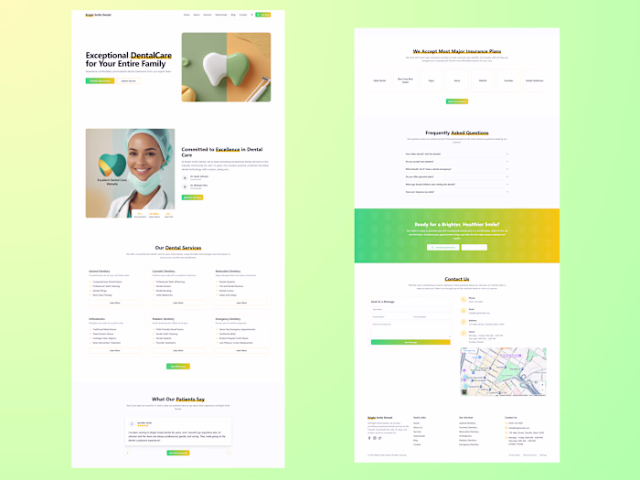 Bright Smile Dental Website Development