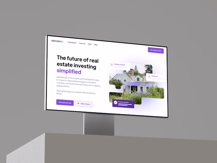 Website Redesign for a Real Estate Investment Platform