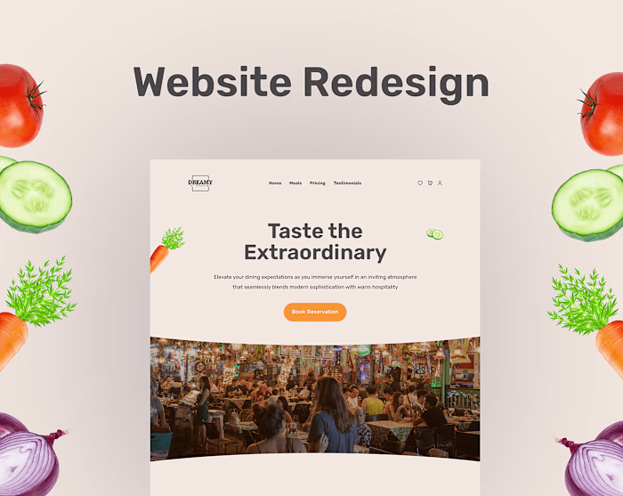 Restaurant website redesign