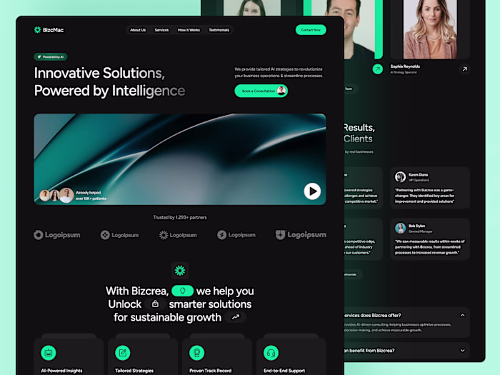 AI Strategy & Intelligence Consulting Website for Modern