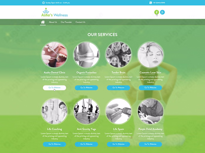 Health and Wellness Website Re-design