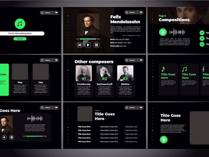 Spotify-styled Music Presentation