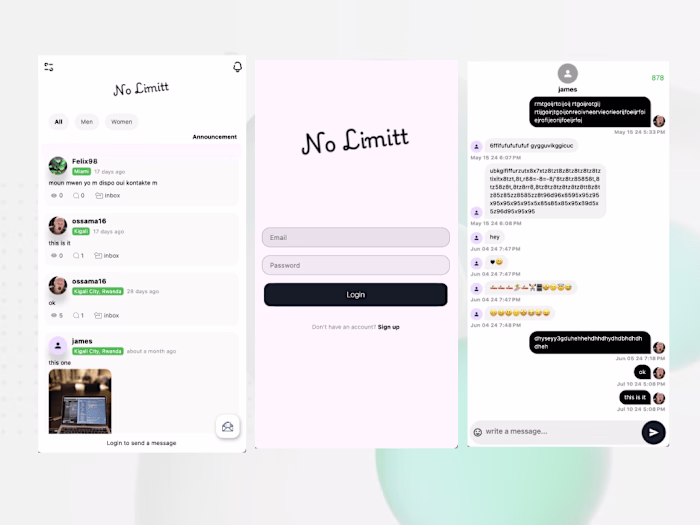 Flutter web app for public chat application based on location.