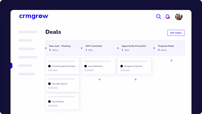 CRMGROW - Video content marketing tool