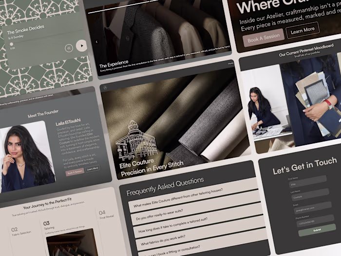 Elite Couture Website Design