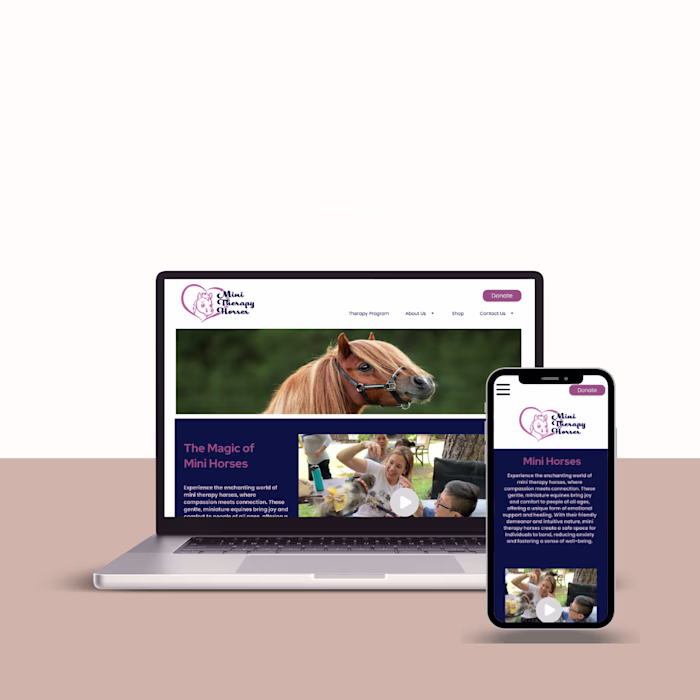 Mini Therapy Horse Website Redesign