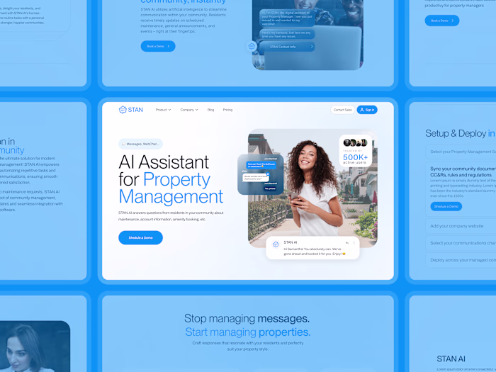 AI Assistant Web Design UX UI DESIGNER