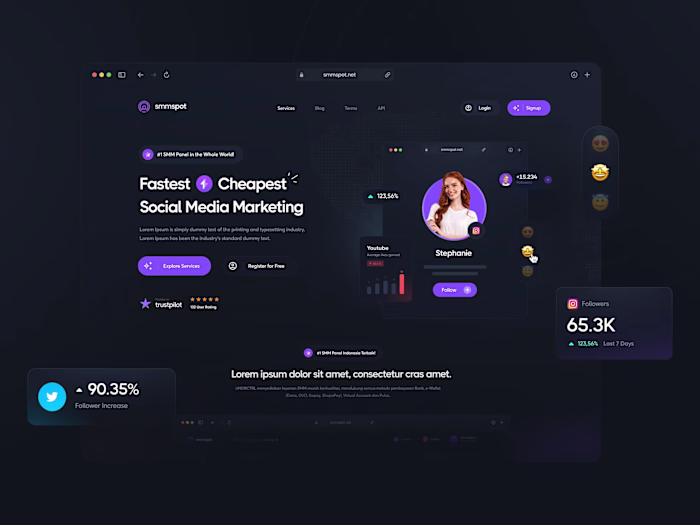 PerfectPanel-Compatible SMM Theme Design