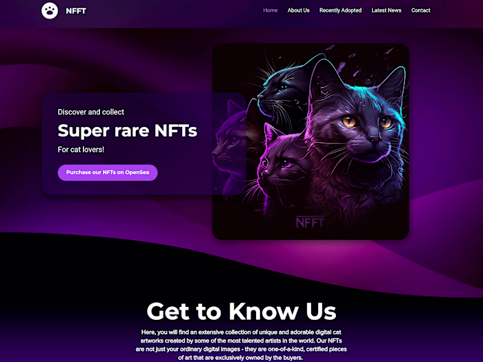 Wix Website Template NFT