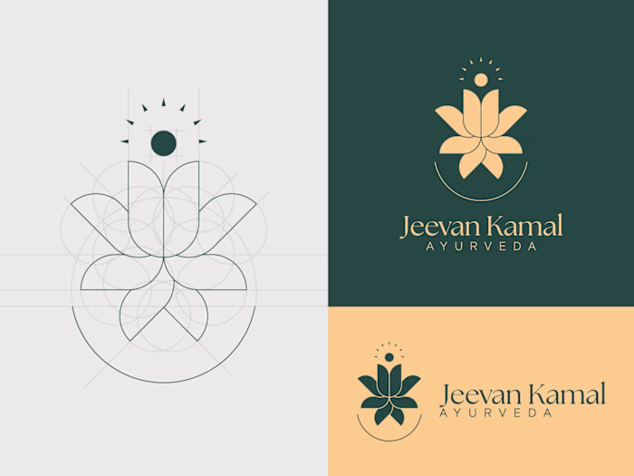 Brand Identity Design for Jeevan Kamal Ayurveda