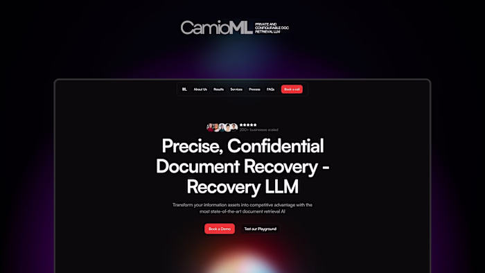 CambioML | Design a Framer Showcase