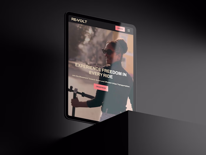 Landing Page Design & Development for E-scooter Brand