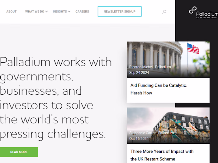 The Palladium Group – Strategic Consulting for Global Impact