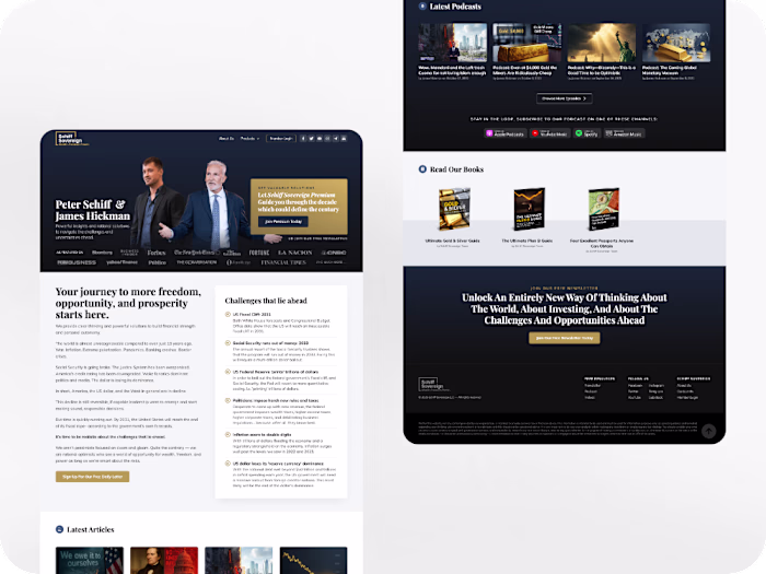 Financial Editorial: Website Redesign | Funnels | (Re)Branding