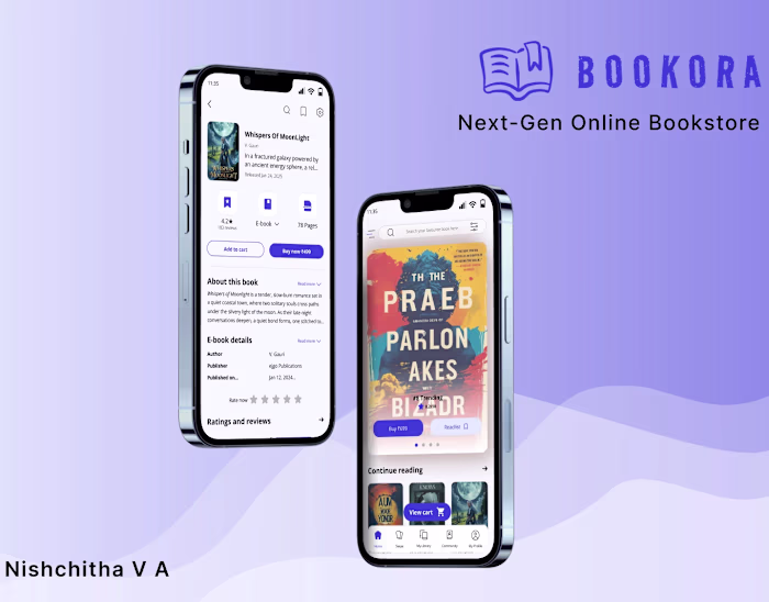 Next Gen Online Bookstore App in Figma | Bookora