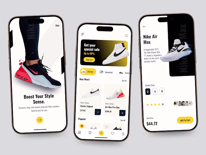 Here is my Online Shoes Store Ecommerce App Design Redesign ...