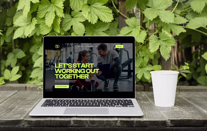 Iron Pulse is a landing page I designed for a fitness brand.