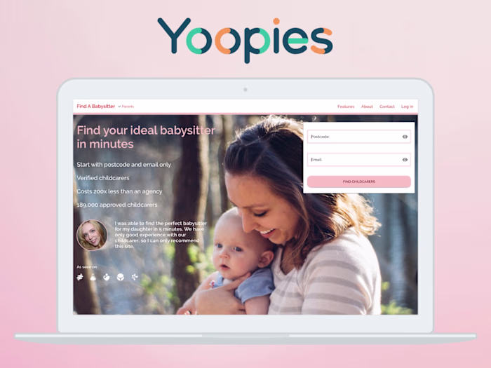 Yoopies Marketplace Responsive eCommerce UX/UI Design