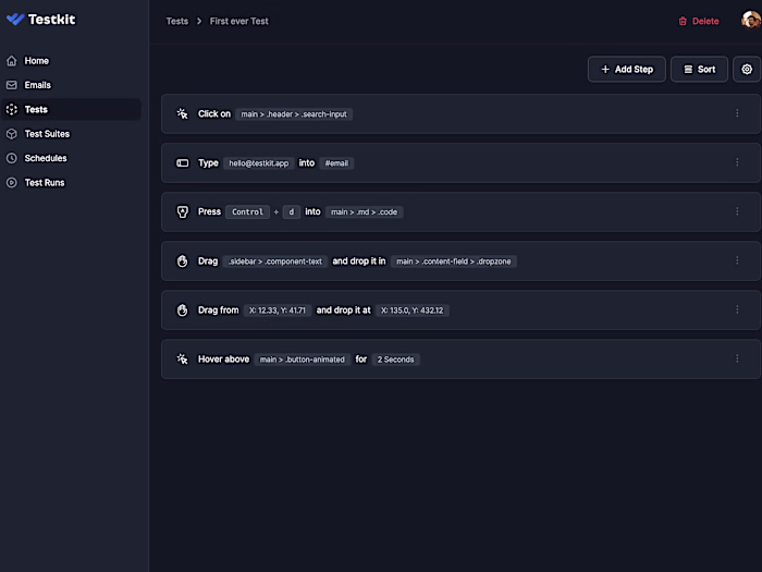 Testkit - Code-less testing
