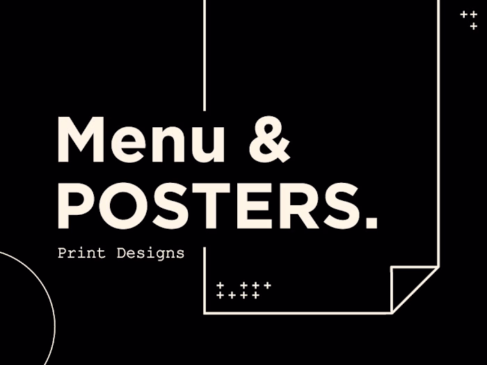 Visual Impact: Menus, Posters & Flyers on Behance