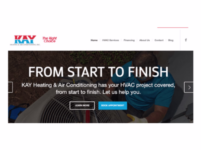 Kay Heating Website Design
