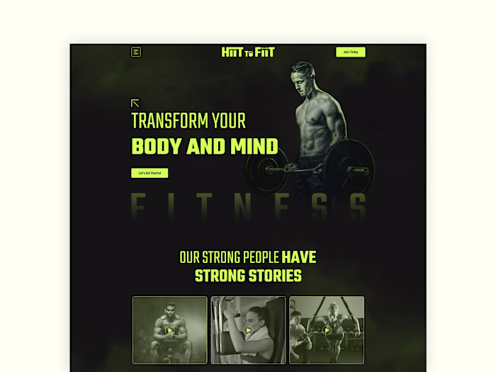 Fitness Framer Template