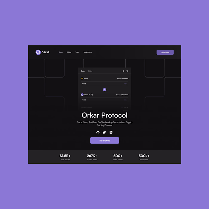 Orkar Protocol Landing Page