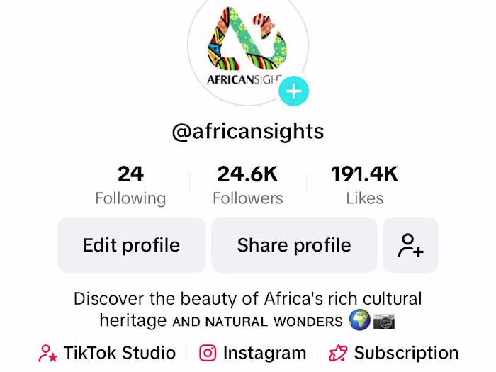 Social media management & Content creation | African sights