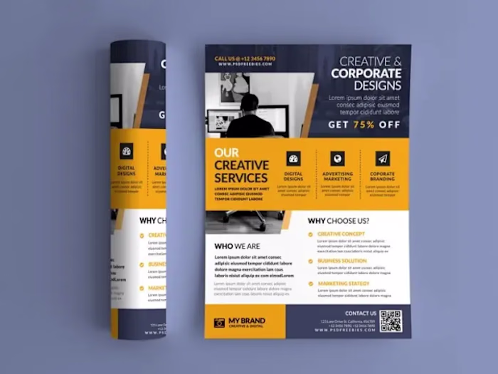 I will design corporate business brochure bifold trifold, flyer