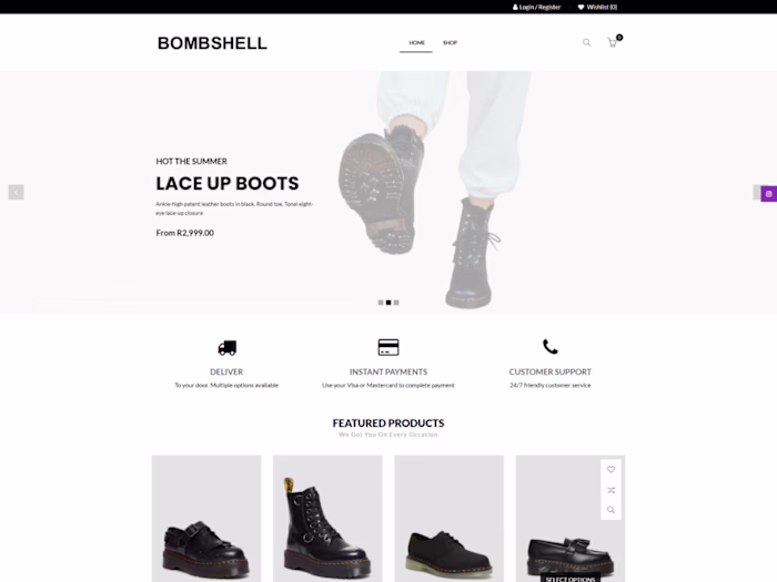 Website design Bombshellsa