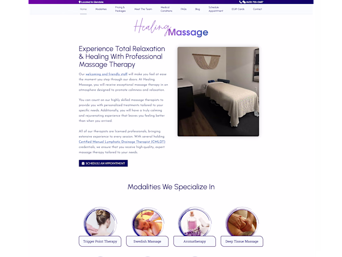 New Website to Page One for "Near Me" & Local Massage Searches