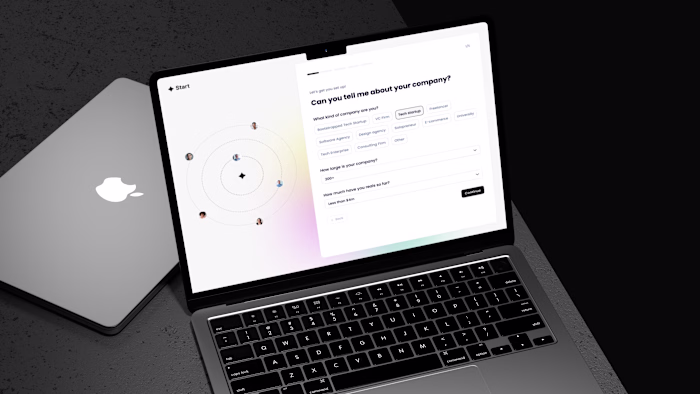 AI onboarding, done right.
Clear questions,