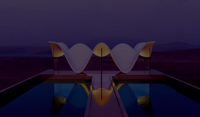 New C4D Project:
Organic Wave Pavilion