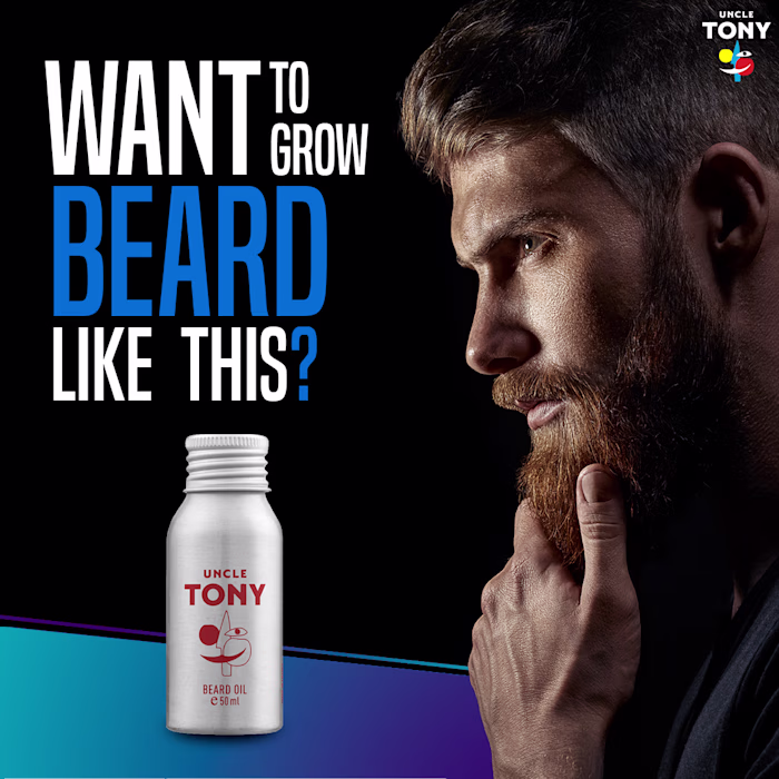 Beard Product ad