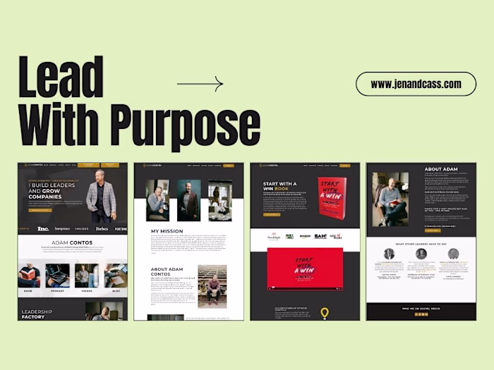 Adam Contos Leadership Launch: Website That Converts