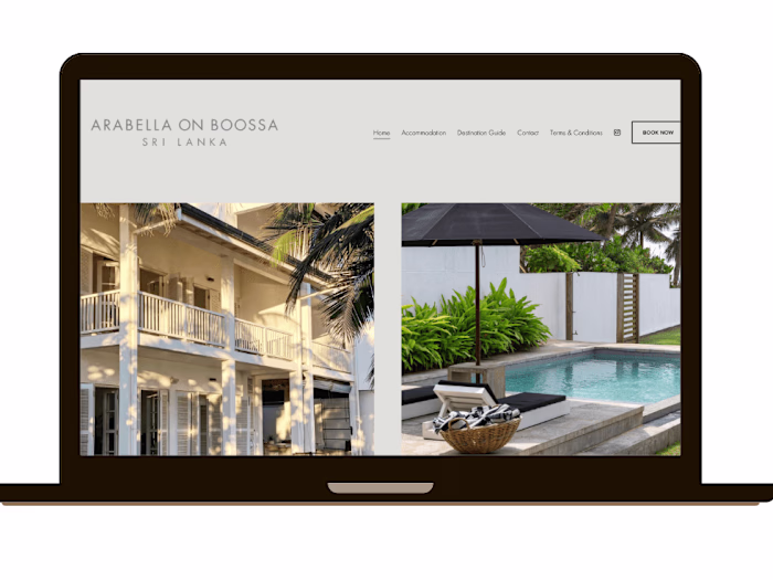 Website Design for Arabella On Boossa