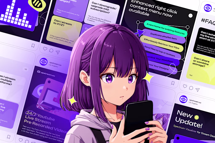 Social media post design for Video Tech Company